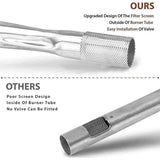 For Weber Q200 Q220 Q2000 Q2200 Stainless Steel Grill Burner Tube With Screw - Close-Up Angle