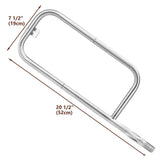 For Weber Q200 Q220 Q2000 Q2200 Stainless Steel Grill Burner Tube With Screw - Side View