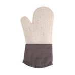 Silicone Oven Mitts Long Heat Resistant Anti-Hot Microwave Insulation Gloves - Grey