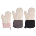 Silicone Oven Mitts Long Heat Resistant Anti-Hot Microwave Insulation Gloves - Grey