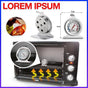 Stainless Steel Oven Thermometer Large Dial Kitchen Food Temperature  Au Stock