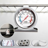 Stainless Steel Oven Thermometer Large Dial Kitchen Food Temperature  Au Stock - Top-Down View