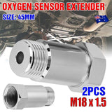 2X 45Mm O2 02 Oxygen Sensor Extender M18 X 1.5 Cel Fix Extension Spacer Adapter