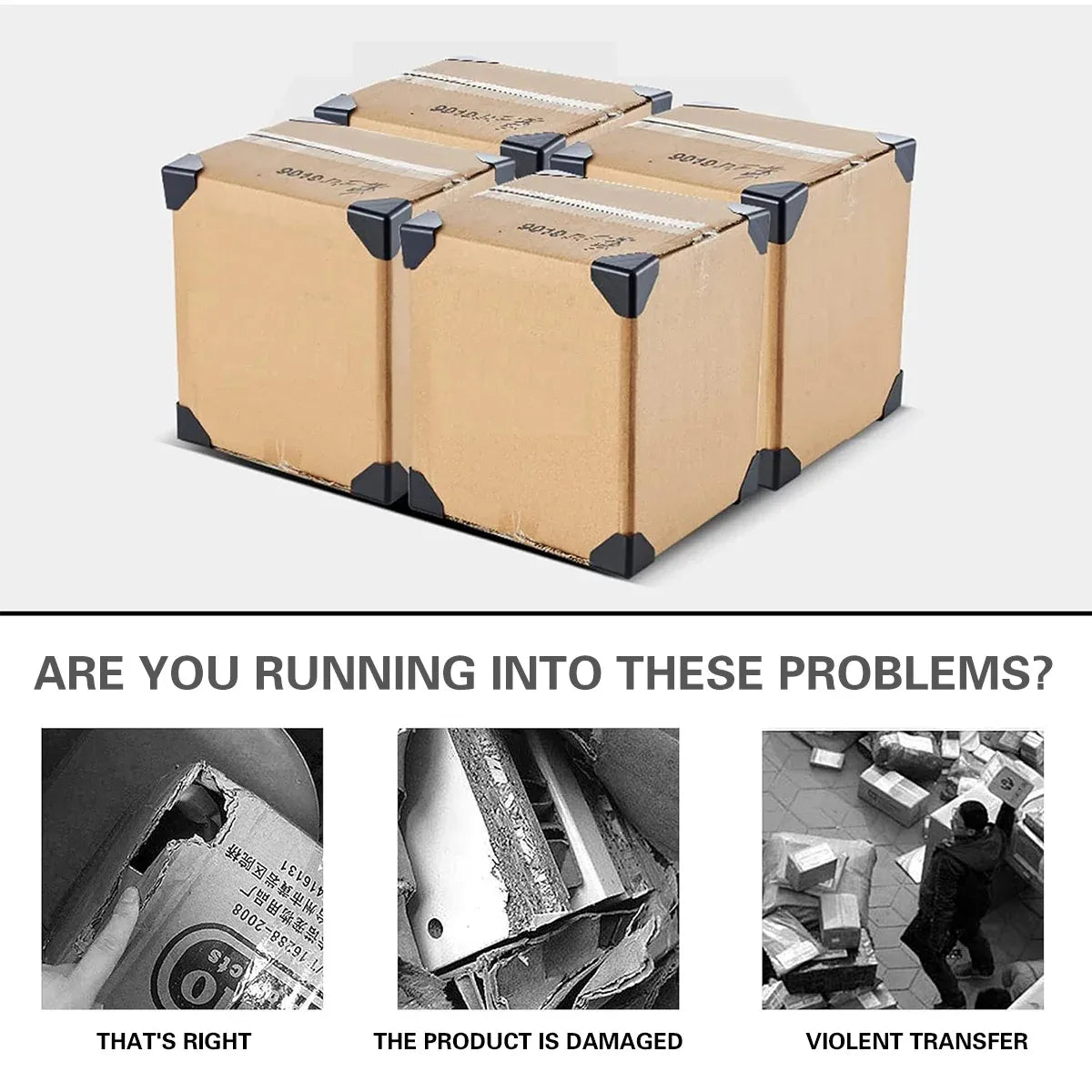 50PCS Cardboard Box Corner Protectors for Moving Shipping Packaging