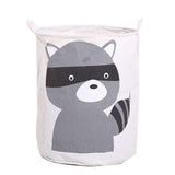 Collapsible Laundry Hamper Basket Storage Clothes Bag Washing Bin Toy Organiser - 03 - Rear View