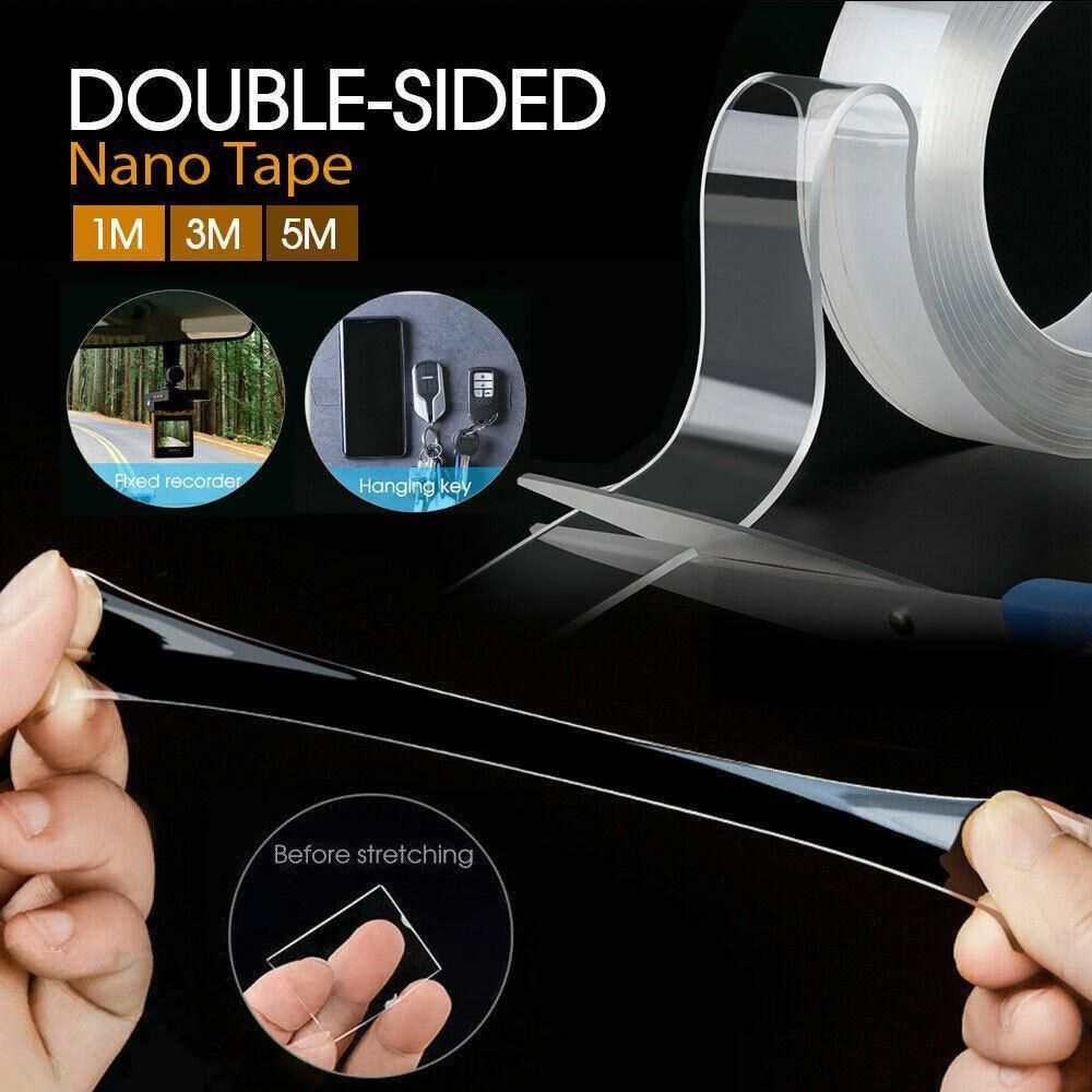 Double Sided Nano Tape Clear Adhesive Traceless Invisible Gel Anti-Slip Au Stock