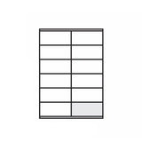 A4 Self Adhesive Sticker Paper Sheet Label Laser Inkjet Print Mailing Address - White Matte 2x6 *100 PCS