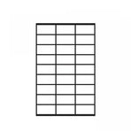 A4 Self Adhesive Sticker Paper Sheet Label Laser Inkjet Print Mailing Address - White Matte 3x9 *100 PCS
