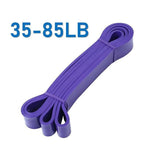 Heavy Duty Resistance Yoga Band Loop Exercise Fitness Workout Band Gym Band - Purple 35-85 lbs (32mm*2080mm) - Extra Image