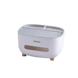 Multifunction Tissue Box Cover Table Napkin Paper Case Holder Storage Organizer - Front View