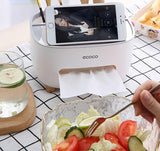 Multifunction Tissue Box Cover Table Napkin Paper Case Holder Storage Organizer - Top-Down View