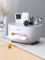 Multifunction Tissue Box Cover Table Napkin Paper Case Holder Storage Organizer