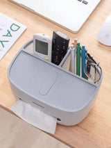 Multifunction Tissue Box Cover Table Napkin Paper Case Holder Storage Organizer - Close-Up Angle
