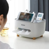 Multifunction Tissue Box Cover Table Napkin Paper Case Holder Storage Organizer - Extra Image