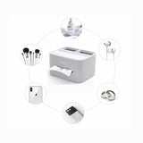 Tissue Box Cover Table Napkin Paper Case Car Holder Storage Organizer Dispenser - Side View