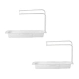 Telescopic Sink Rack Holder Expandable Storage Drain Basket Home Kitchen Kit - Grey - Extra Image