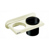 Bathroom Mounted Wall Suction Cup Hair Dryer Holder Hanger Shelf Rack Storage Au - White - Top-Down View