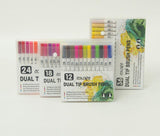 12-120 Watercolor Brush Pen Set Artist Sketch Marker - White-36 Colours - 45-Degree Angle