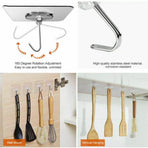 24-48Pcs Clear Seamless Adhesive Hook Strong Stick Wall Hook Load Kitchen Hanger - 24 PCS