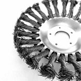6/8inch Weed Brush Steel Wire Trimmer Wheel Garden Lawnmower Head Tool Grass Cutter - 6'' - 45-Degree Angle