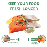 Black Vacuum Food Sealer Seal Bags Rolls Saver Storage Commercial 20/28Cm*5M - 20cm* 5m* 1 Roll - Top-Down View
