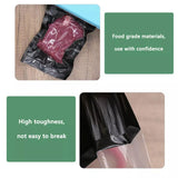 Black Vacuum Food Sealer Seal Bags Rolls Saver Storage Commercial 20/28Cm*5M - 20cm* 5m* 1 Roll - Rear View