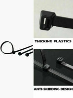 50X Cable Ties Zip Ties Nylon Uv Stabilised Black Cable Tie - 10*700mm White