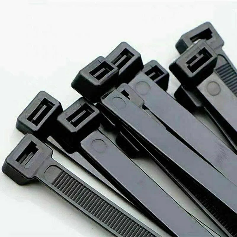 50X Cable Ties Zip Ties Nylon Uv Stabilised Black Cable Tie - 10*700mm White