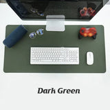 Large Leather Gaming Mouse Pad Waterproof Desk Keyboard Mat 120 x 60cm - Light Blue - Extra Image