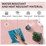 Large Leather Gaming Mouse Pad Waterproof Desk Keyboard Mat 120 x 60cm - Dark Blue - 45-Degree Angle