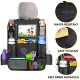 2Pcs Car Back Seat Organiser Travel Storage Bag Organizer Ipad Holder Pocket Au - Side View