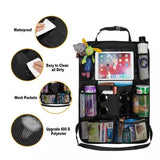 2Pcs Car Back Seat Organiser Travel Storage Bag Organizer Ipad Holder Pocket Au - Rear View