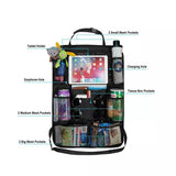 2Pcs Car Back Seat Organiser Travel Storage Bag Organizer Ipad Holder Pocket Au - Close-Up Angle