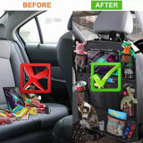2Pcs Car Back Seat Organiser Travel Storage Bag Organizer Ipad Holder Pocket Au