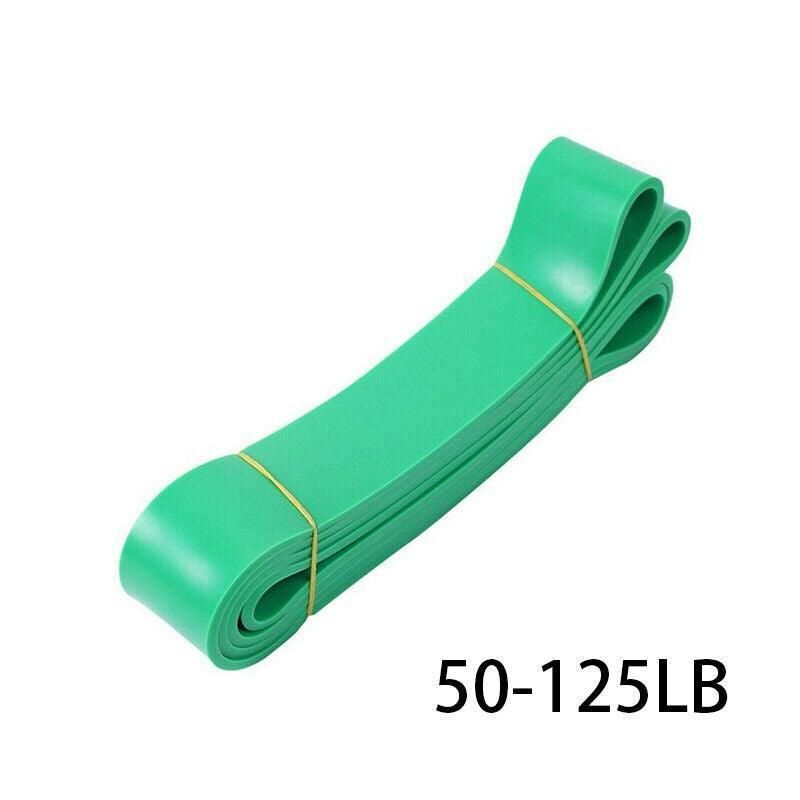 Heavy Duty Resistance Yoga Band Loop Exercise Fitness Workout Band Gym Band - Green 50-125 lbs (45mm*2080mm)