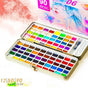 12-90 Watercolour Paint Set With Brush Painting Water Colour Kits - 90 Colours