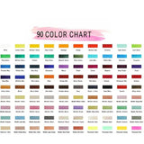 12-90 Watercolour Paint Set With Brush Painting Water Colour Kits - 90 Colours - 45-Degree Angle