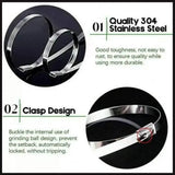 100x Stainless Steel Cable Ties SS304 Marine Grade Zip Strap Locking Wrap 100-800mm - 4.6*700mm - 45-Degree Angle