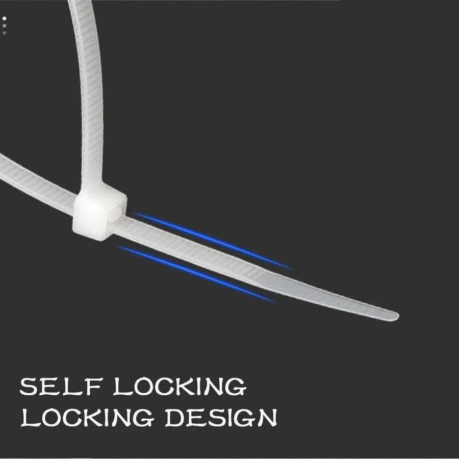 100X Cable Ties Zip Ties Nylon UV Stabilised Bulk White Cable Ties - 10*920mm White