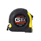 Steel Measuring Tape with Lock Rubber Grip Metric and Inch Ruler 3M 5M 10M - 3M - Side View