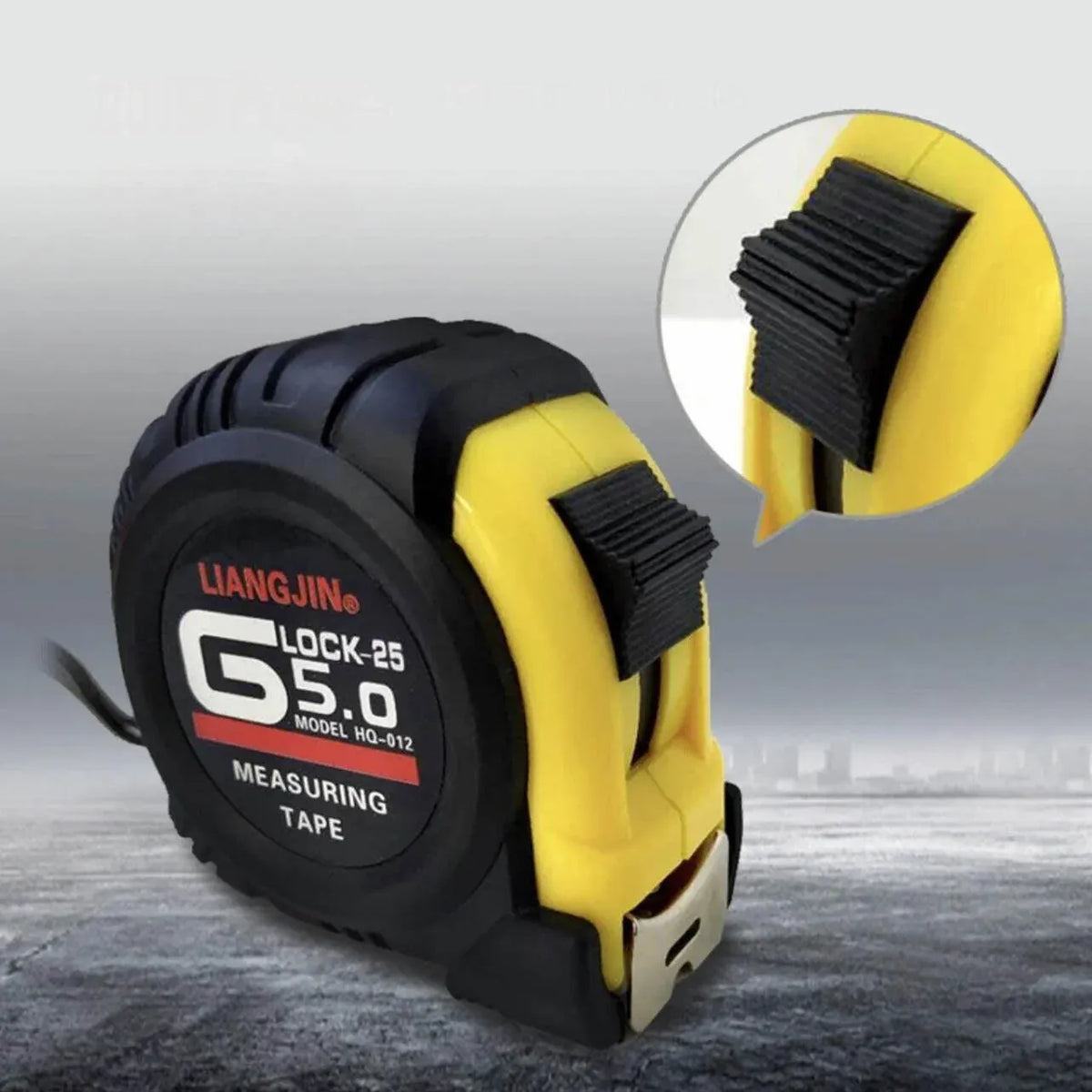 Steel Measuring Tape with Lock Rubber Grip Metric and Inch Ruler 3M 5M 10M - 3M
