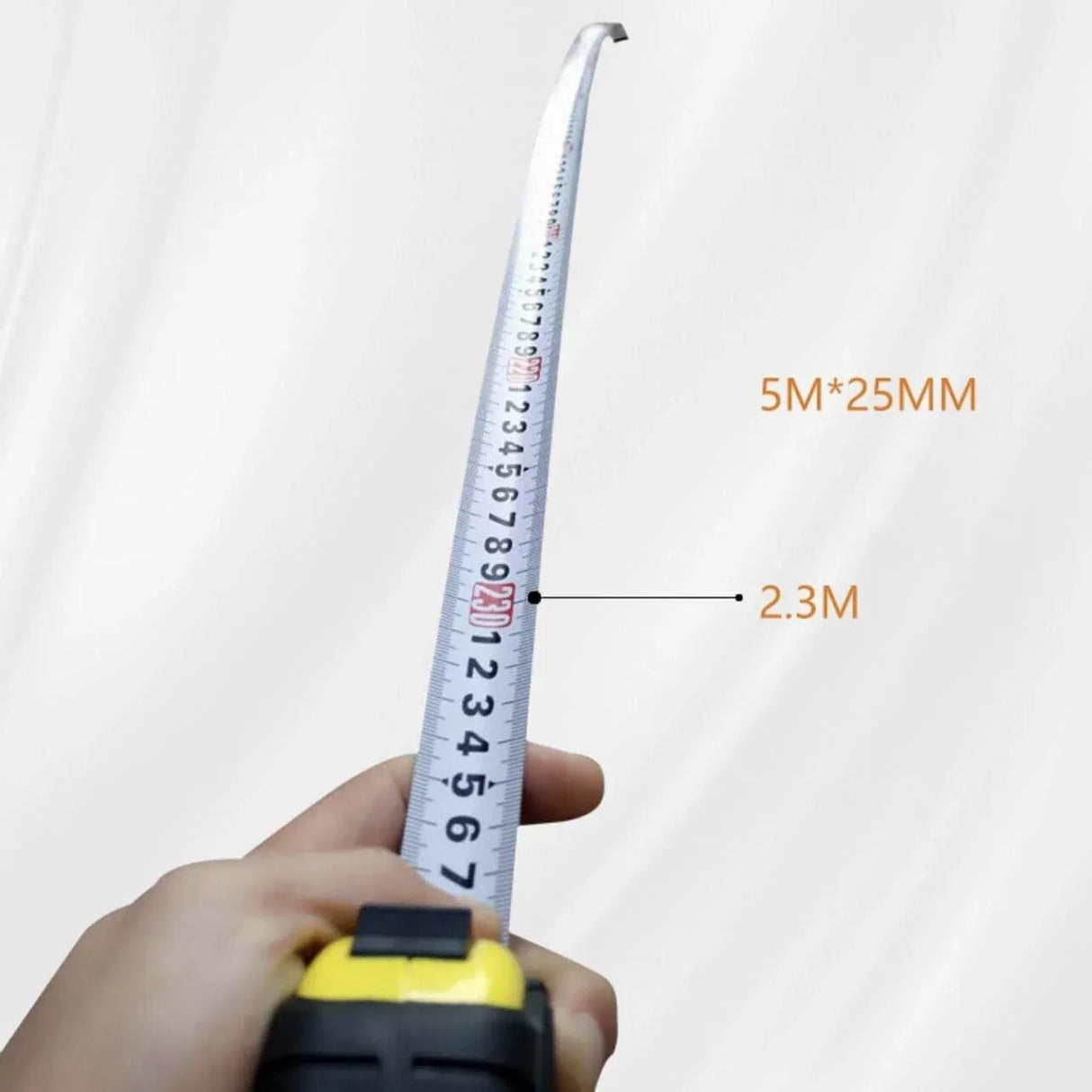 Steel Measuring Tape with Lock Rubber Grip Metric and Inch Ruler 3M 5M 10M - 3M