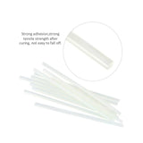 Clear Hot Melt Glue Sticks Adhesive Craft Stick for DIY Glue Tool 7mm 11mm - 11mm x 200mm 50pcs - 45-Degree Angle
