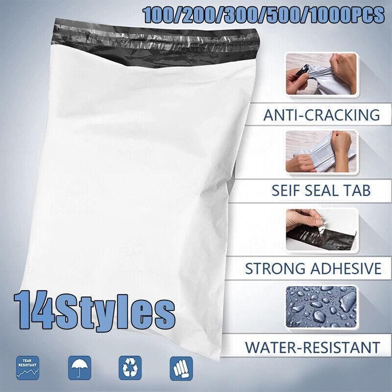 Poly Mailer Bags Mailing Satchel Plastic Courier Self Sealing Packing - 45*60cm *100 PCS