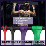 Heavy Duty Resistance Yoga Band Loop Exercise Fitness Workout Band Gym Band - Orange 170-230 lbs (83mm*2080mm) - 45-Degree Angle