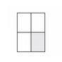 A4 Self Adhesive Sticker Paper Sheet Label Laser Inkjet Print Mailing Address - White Matte 2x2 *100 PCS