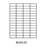 A4 Self Adhesive Sticker Paper Sheet Label Laser Inkjet Print Mailing Address - White Matte 2x2 *100 PCS - Extra Image