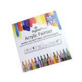 Flysea 12-80 Colours Acrylic Paint Pens Painting Stone Ceramic Glass Markers 0.7 - Gold*3+Silver*3 Set
