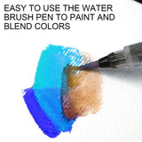 12-90 Watercolour Paint Set With Brush Painting Water Colour Kits - 12 Colours - Side View