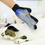 Pet Dog Cat Massage Hair Removal Grooming Comb Touch Cleaning Brush Magic Glove - Green Left Hand